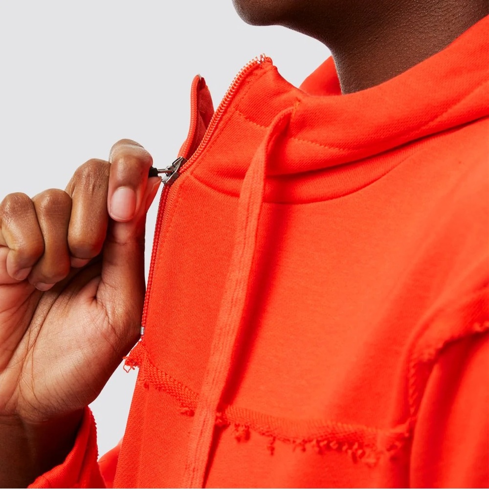 Born Primitive The Stitch Cropped Hoodie Sweatshirt Orange Women’s size small - Picture 3 of 13